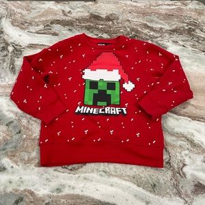 Minecraft holiday pullover sweater
